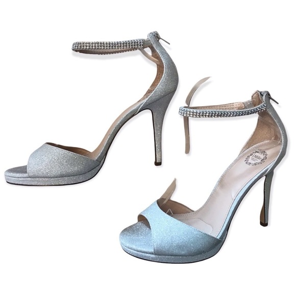 I. Miller Open Toe Rhinestone Ankle Pump - Picture 5 of 12